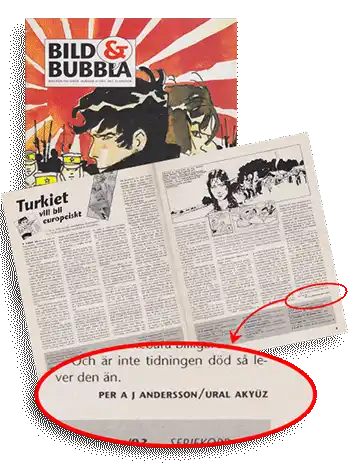Ural Akyuz article published at Swedish Bild & Bubble magazine.