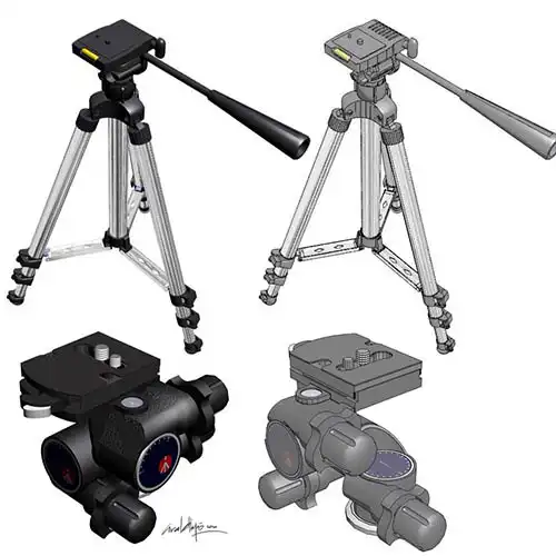 3D & TECHNICAL ILLUSTRATION. Tripod. 3D Model - © Ural Akyuz