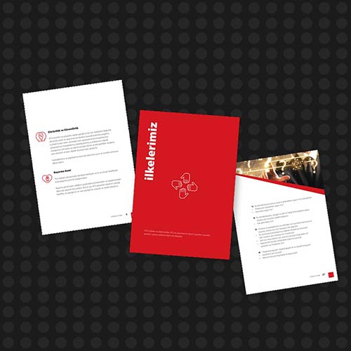 URAL AKYUZ's ADVERTISING DESIGN. Brochure for Corporate Ethics