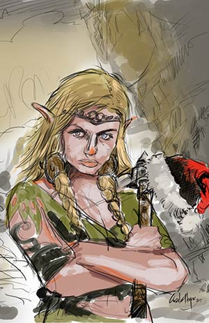 Ural Akyuz artwork, Sketches and Steps