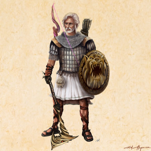 Ural Akyuz artwork, Fantasy Computer Game, Character illustration _ USA