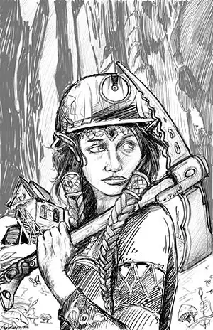 Ural Akyuz artwork, Sketches and Steps