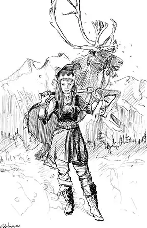Ural Akyuz artwork, Sketches and Steps