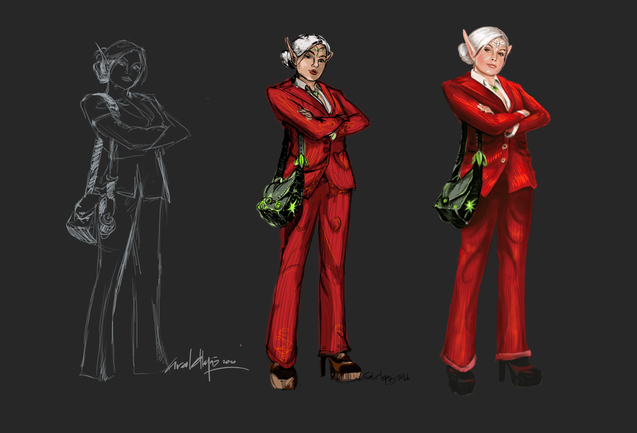 Ural Akyuz artwork, Characters