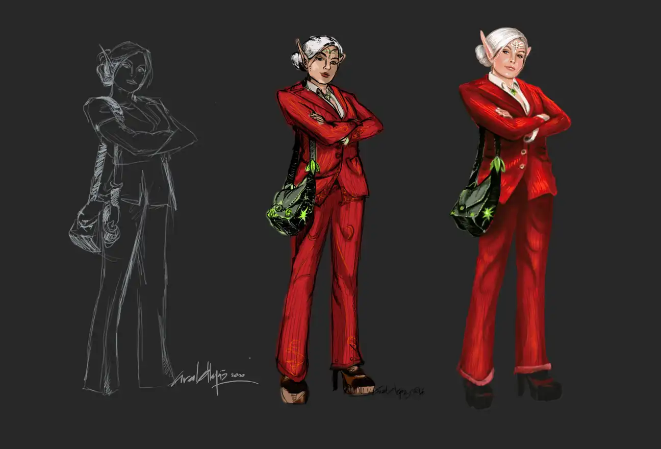 Ural Akyuz artwork, Characters