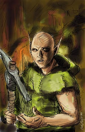 Ural Akyuz artwork, Sketches and Steps