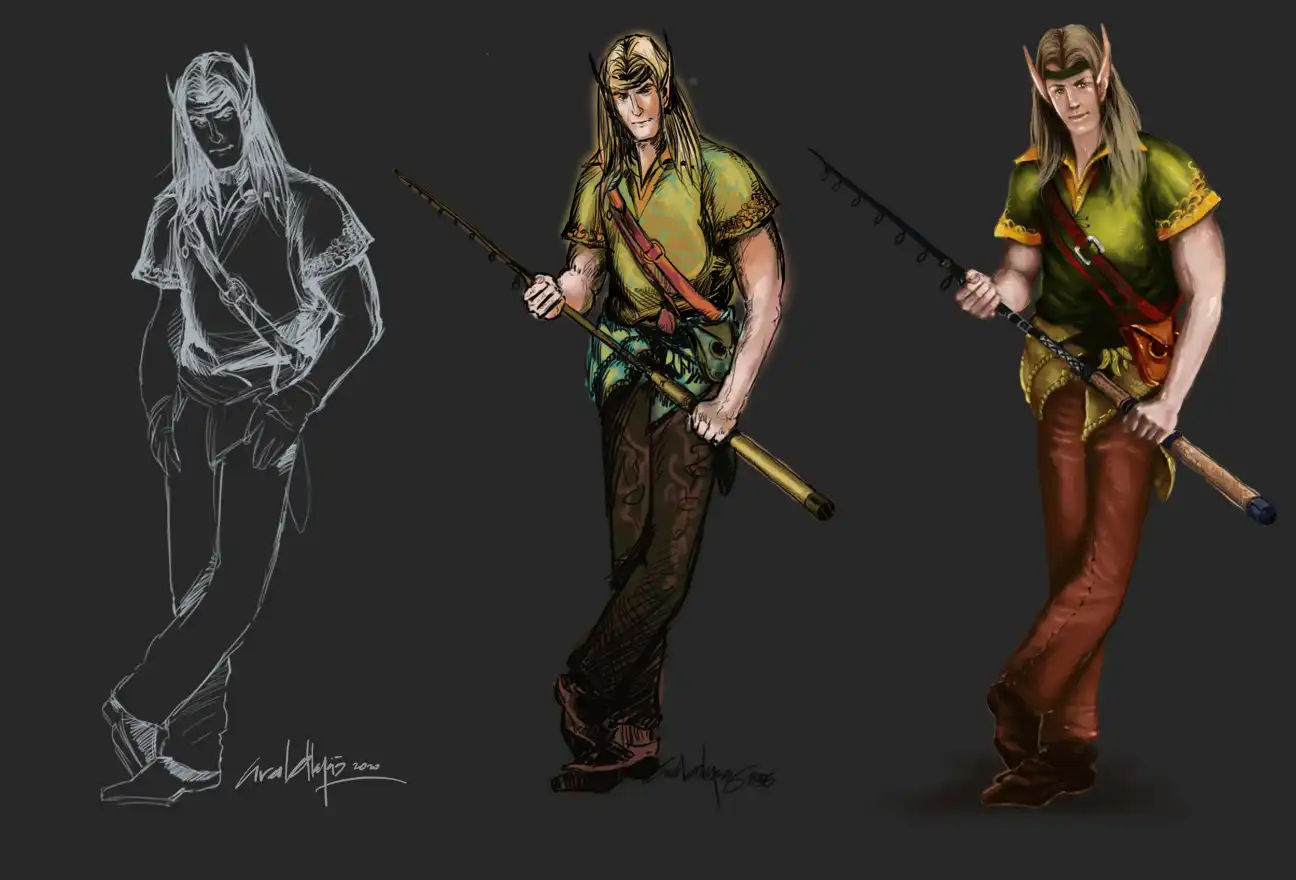 Ural Akyuz artwork, Characters